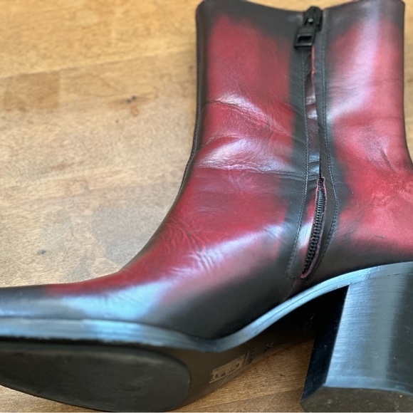 Alexander McQueen Punk Boot (Women) Red/silver - Picture 10 of 14